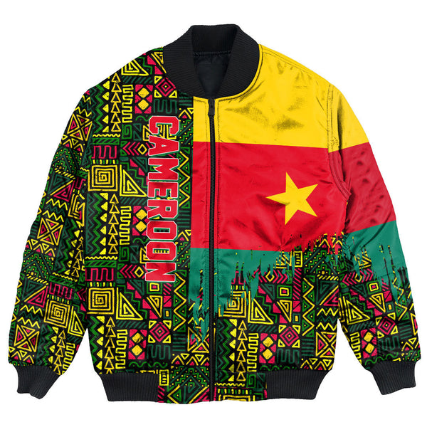 Cameroon Bomber Jacket Kente Pattern