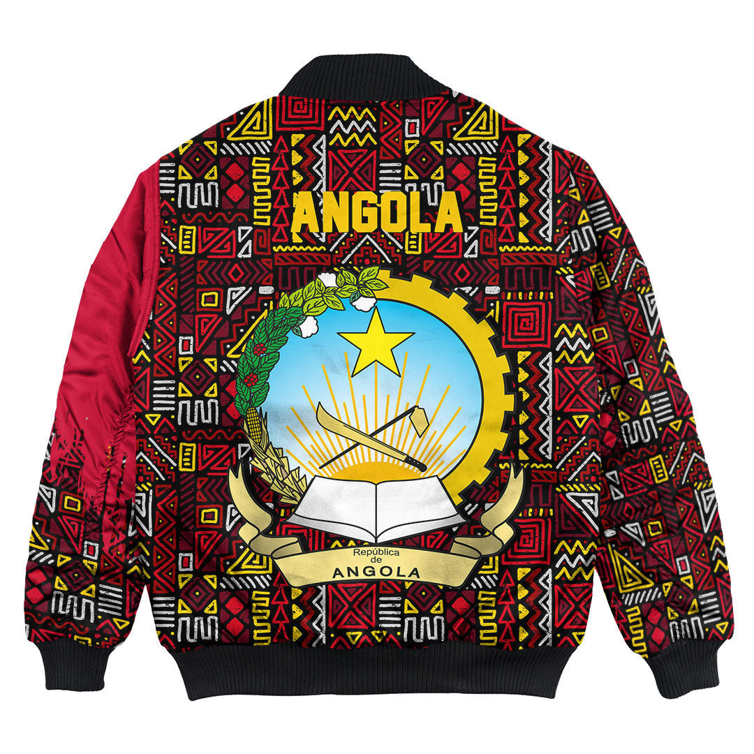 Angola Bomber Jacket Kente Pattern