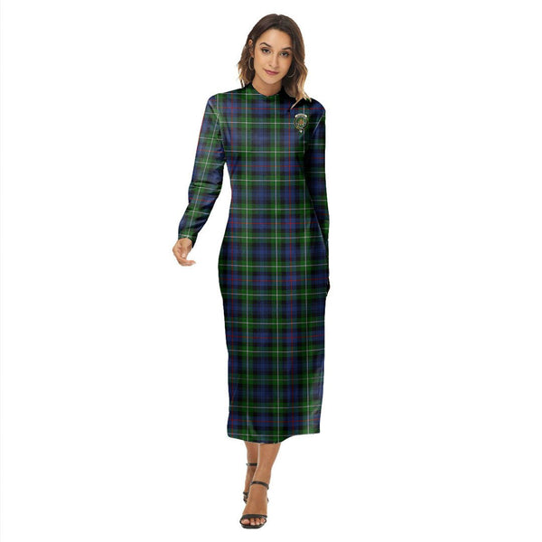 MacKenzie Modern Tartan Crest Women's Hip Dress