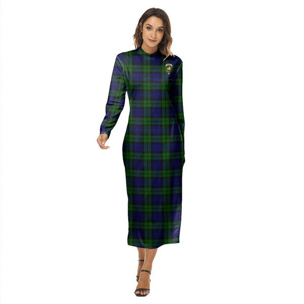 Campbell Modern Tartan Crest Women's Hip Dress