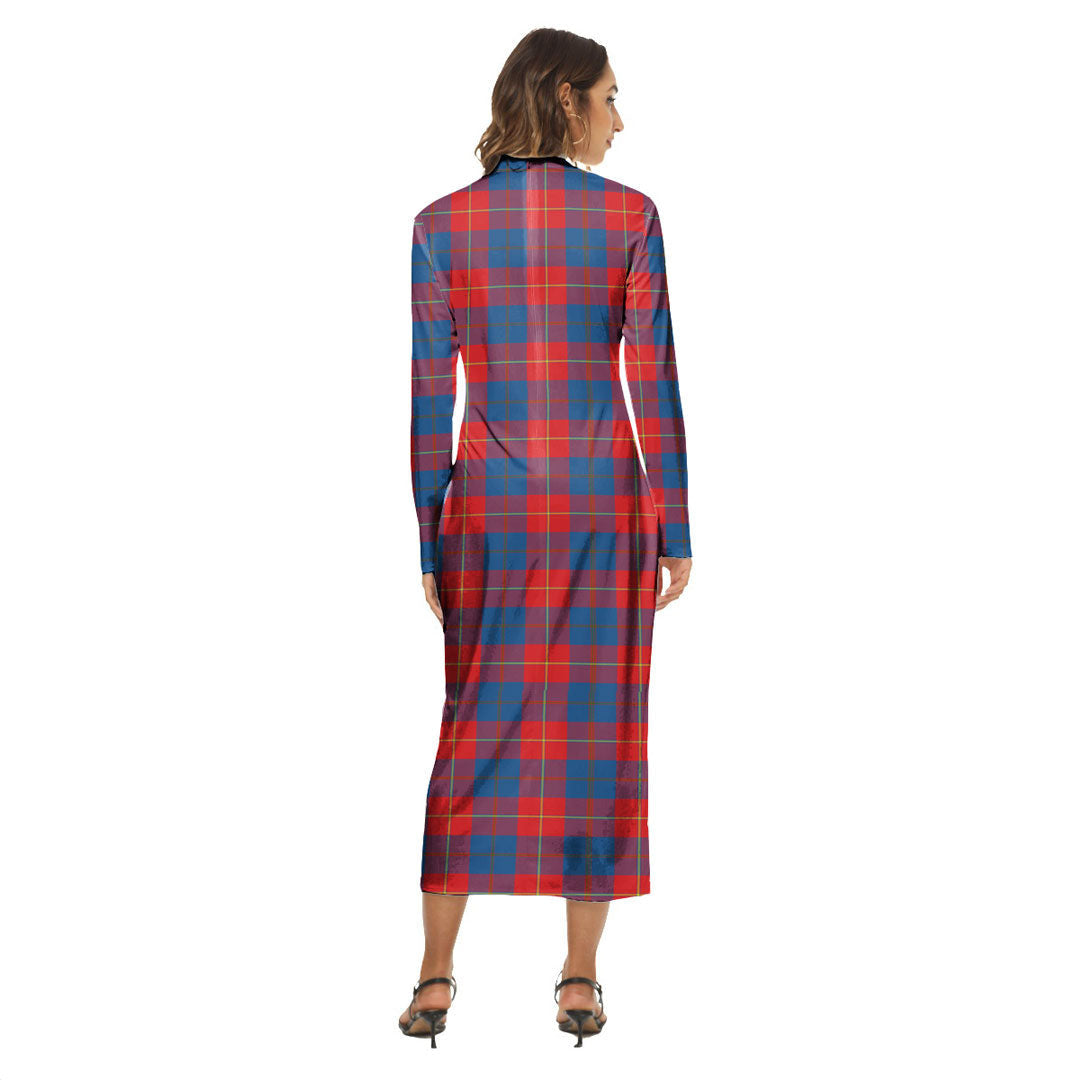 Galloway Red Tartan Crest Women's Hip Dress