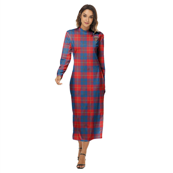 Galloway Red Tartan Crest Women's Hip Dress