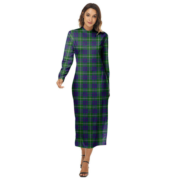 MacIntyre Hunting Modern Tartan Plaid Women's Hip Dress