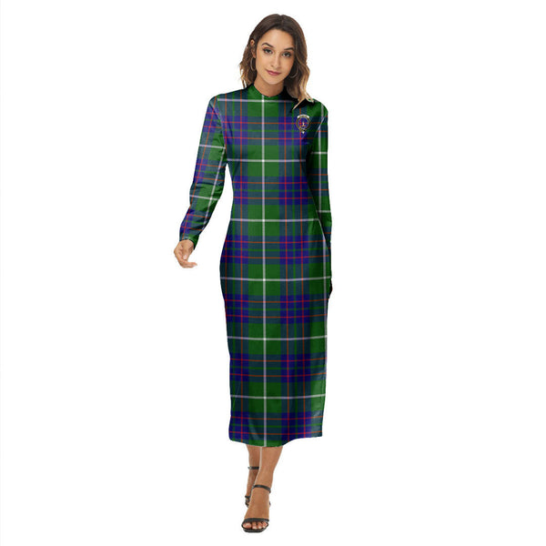 MacIntyre Hunting Modern Tartan Crest Women's Hip Dress