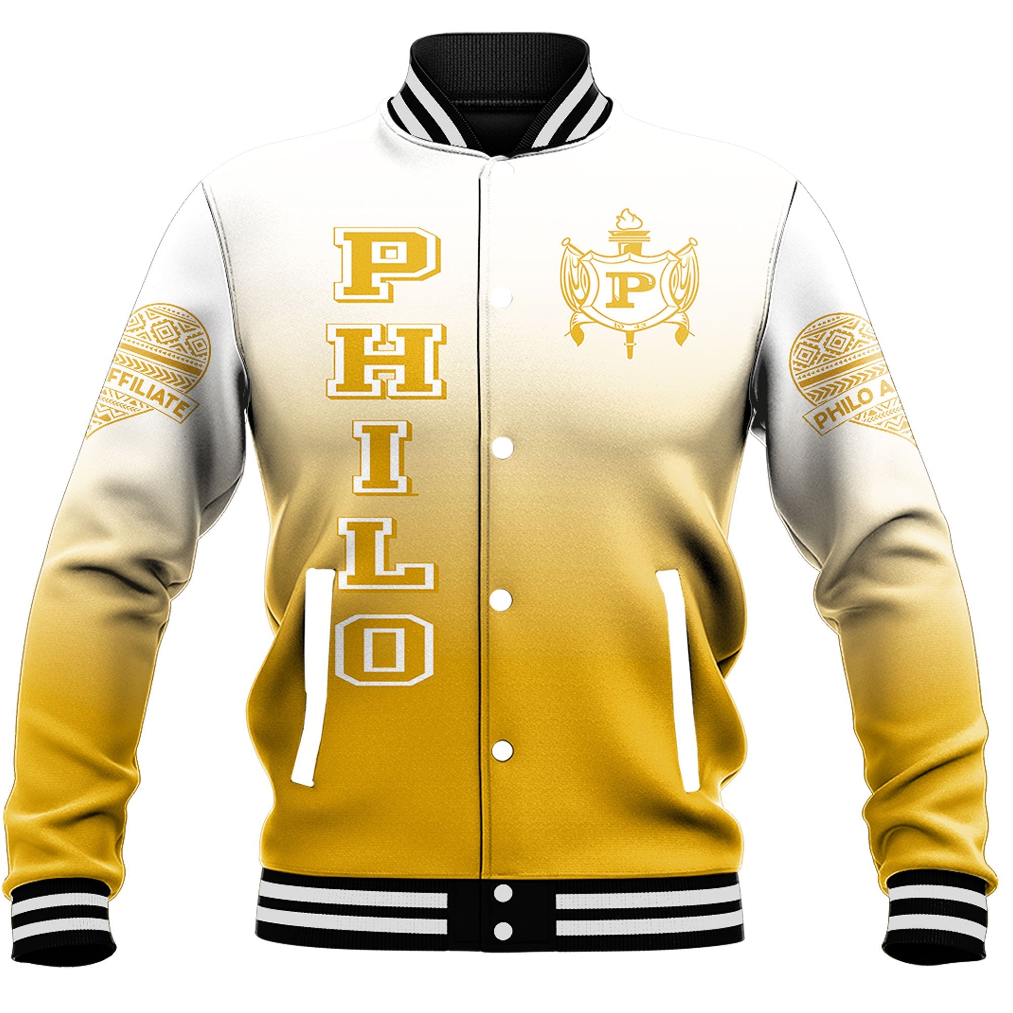 Sigma Gamma Rho Philo Affiliates Gradient Baseball Jackets