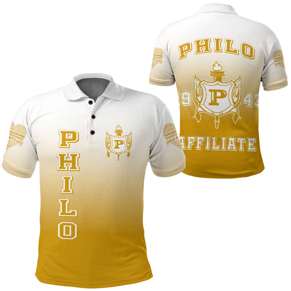 Sigma Gamma Rho Philo Affiliates Gradient Polo Shirts