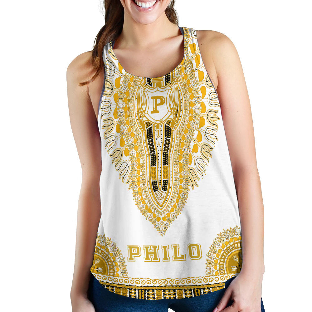 Sigma Gamma Rho Philo Affiliates Dashiki Racerback Tank