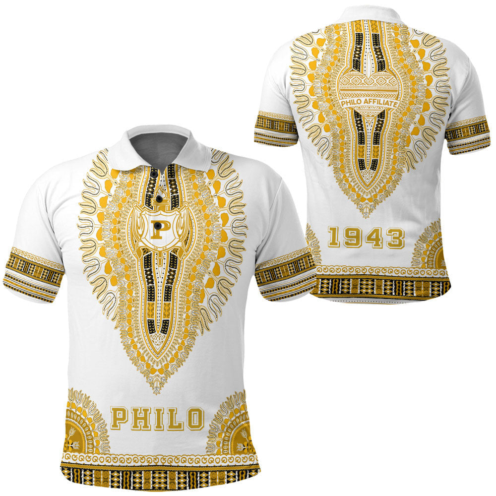 Sigma Gamma Rho Philo Affiliates Dashiki Polo Shirts