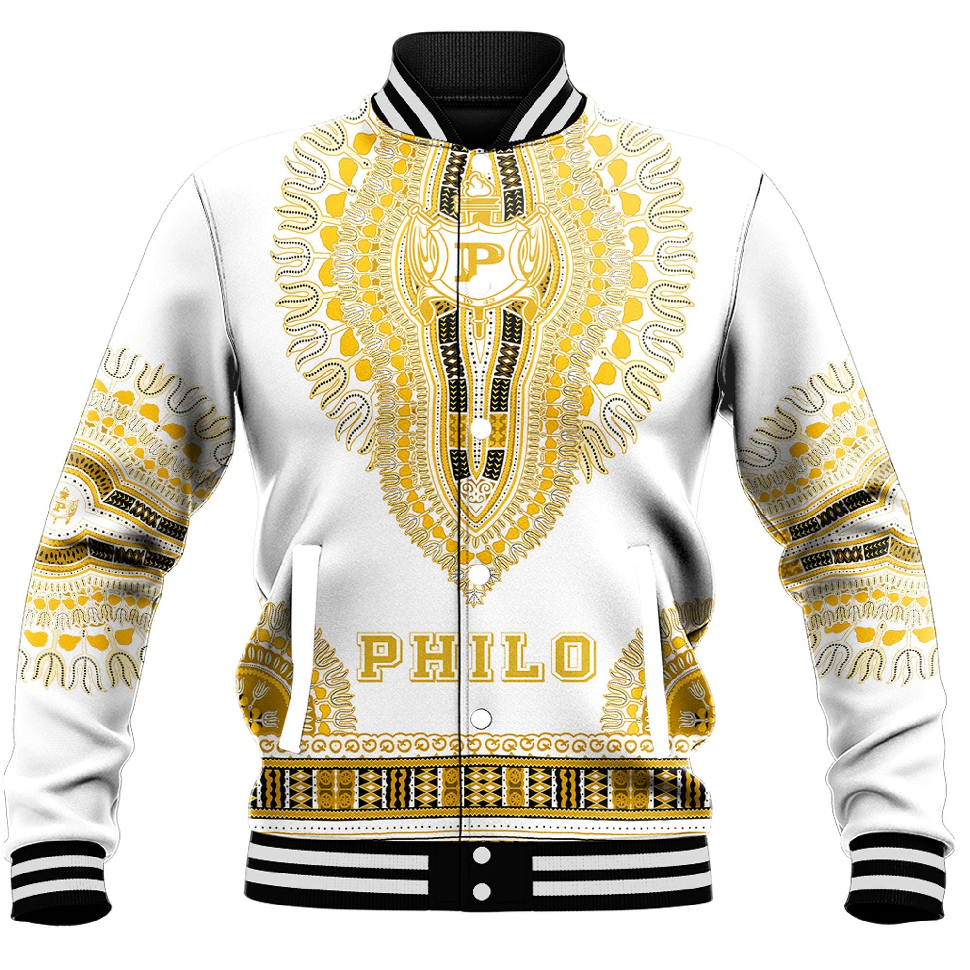 Sigma Gamma Rho Philo Affiliates Dashiki Baseball Jackets