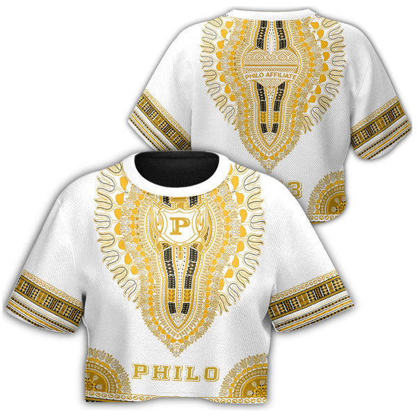 Sigma Gamma Rho Philo Affiliates Dashiki Croptop T-shirt