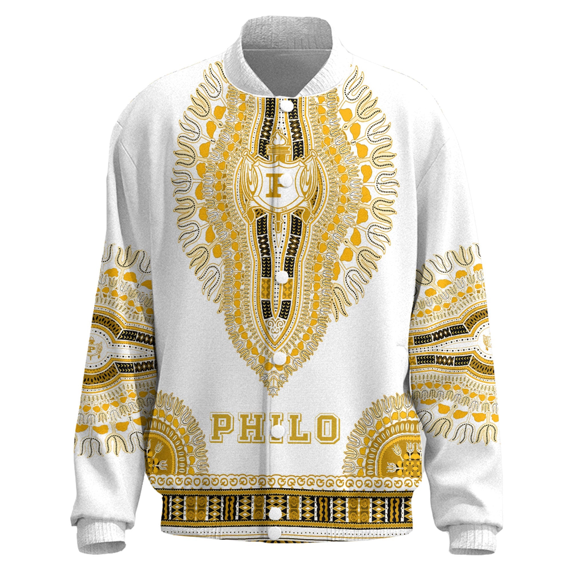 Sigma Gamma Rho Philo Affiliates Dashiki Thicken Stand-Collar Jacket