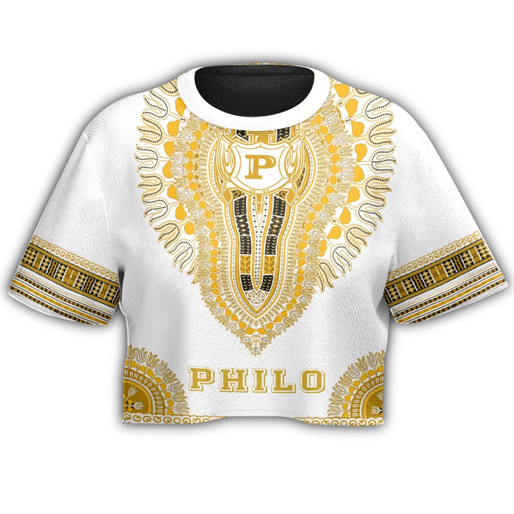 Sigma Gamma Rho Philo Affiliates Dashiki Croptop T-shirt