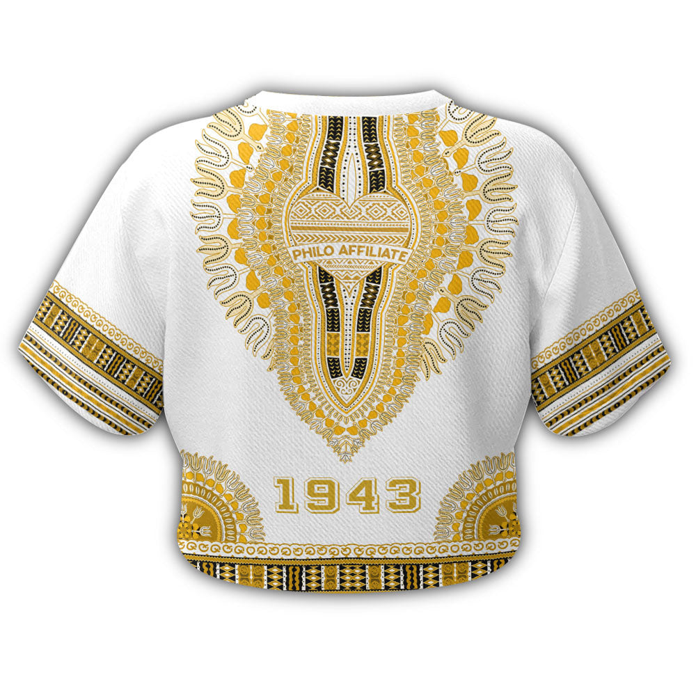 Sigma Gamma Rho Philo Affiliates Dashiki Croptop T-shirt