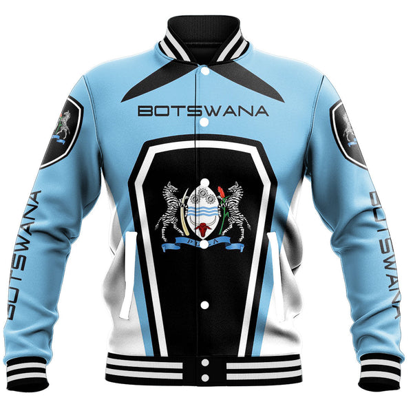 Africa Jacket - Botswana Formula One Style Baseball Jacket