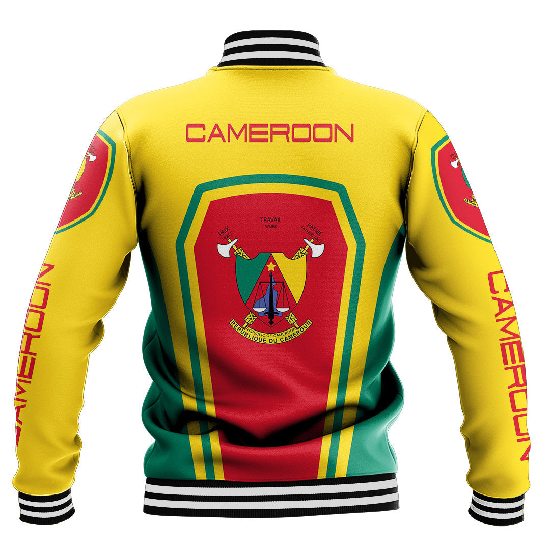 Africa Jacket - Cameroon Formula One Style Baseball Jacket