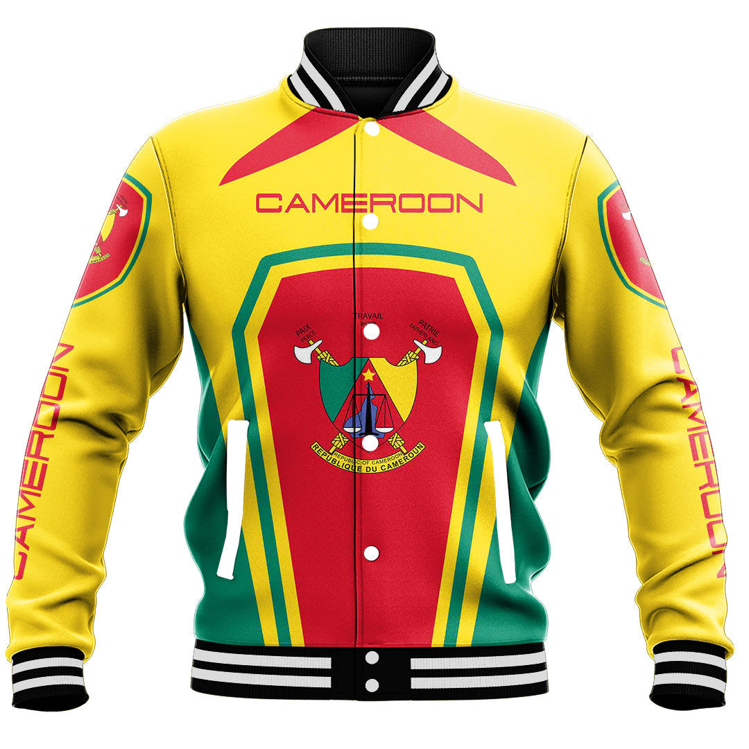 Africa Jacket - Cameroon Formula One Style Baseball Jacket