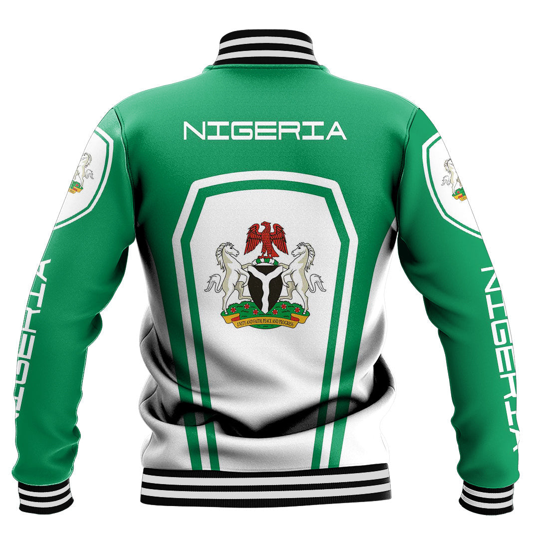 Africa Jacket - Nigeria Formula One Style Baseball Jacket