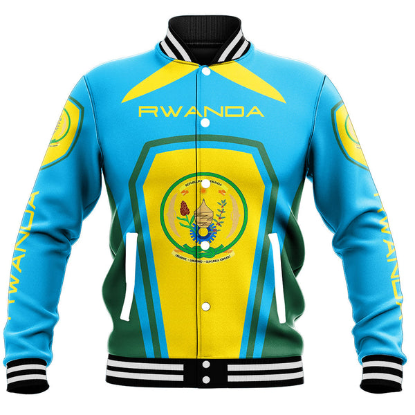 Africa Jacket - Rwanda Formula One Style Baseball Jacket