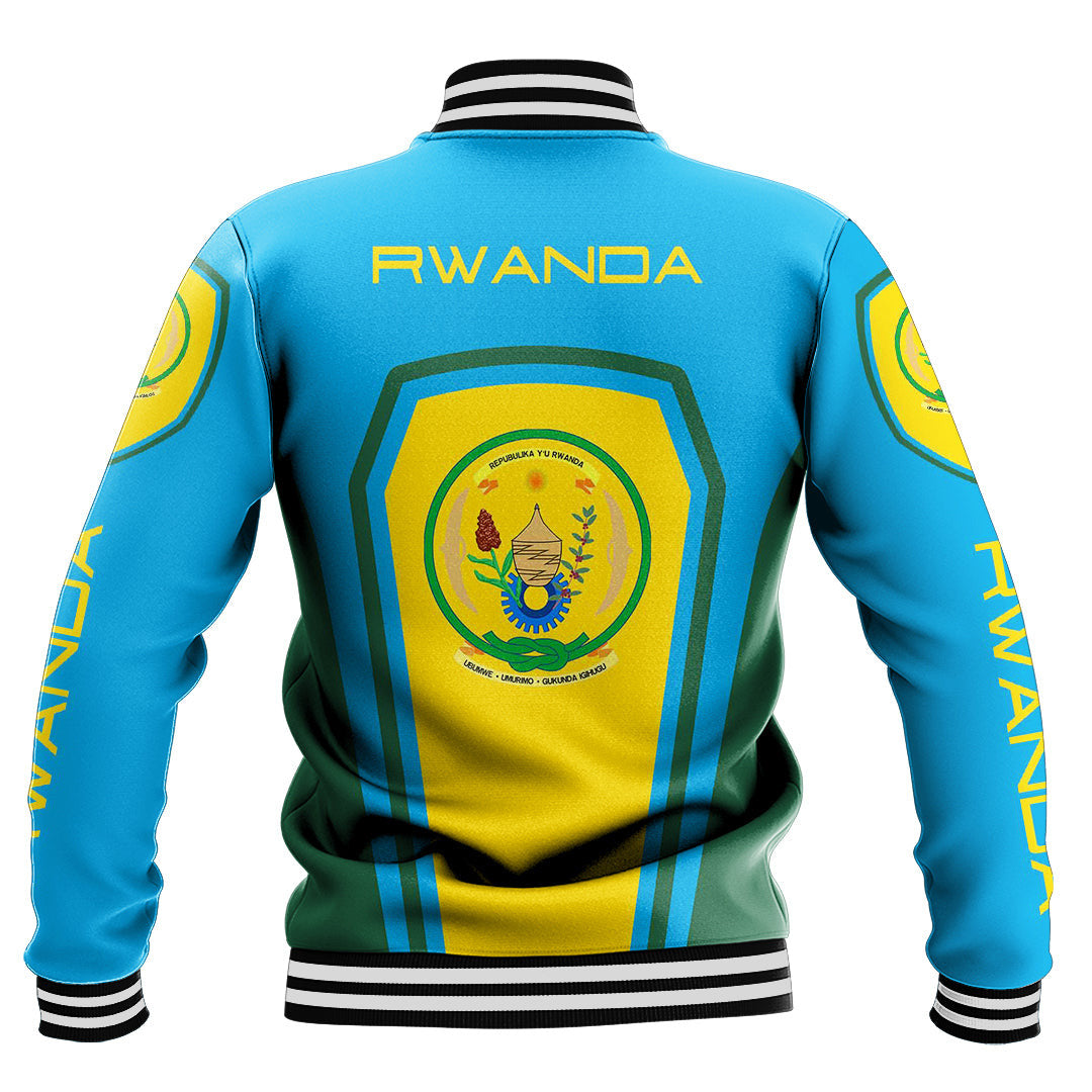 Africa Jacket - Rwanda Formula One Style Baseball Jacket