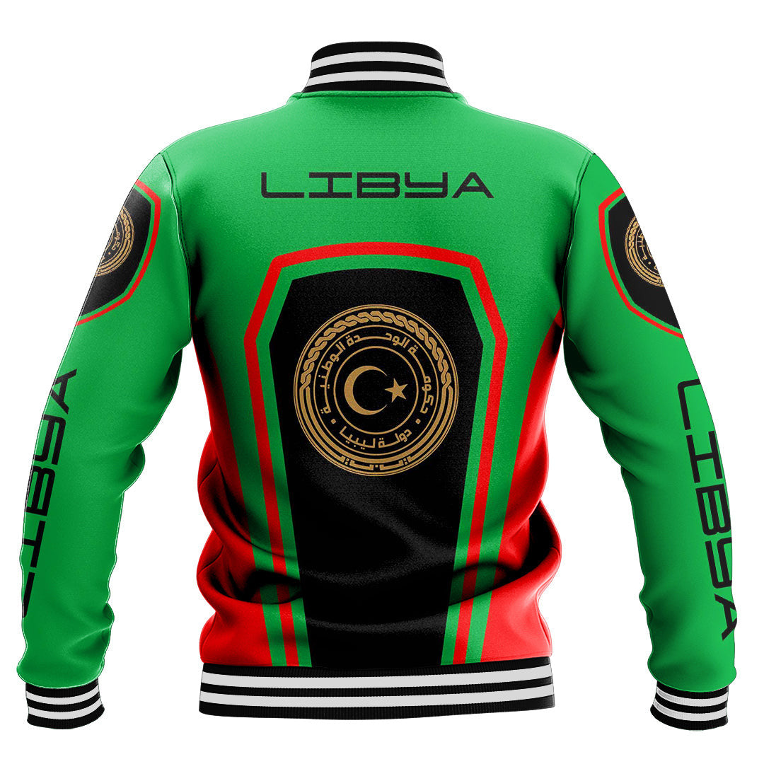 Africa Jacket - Libya Formula One Style Baseball Jacket