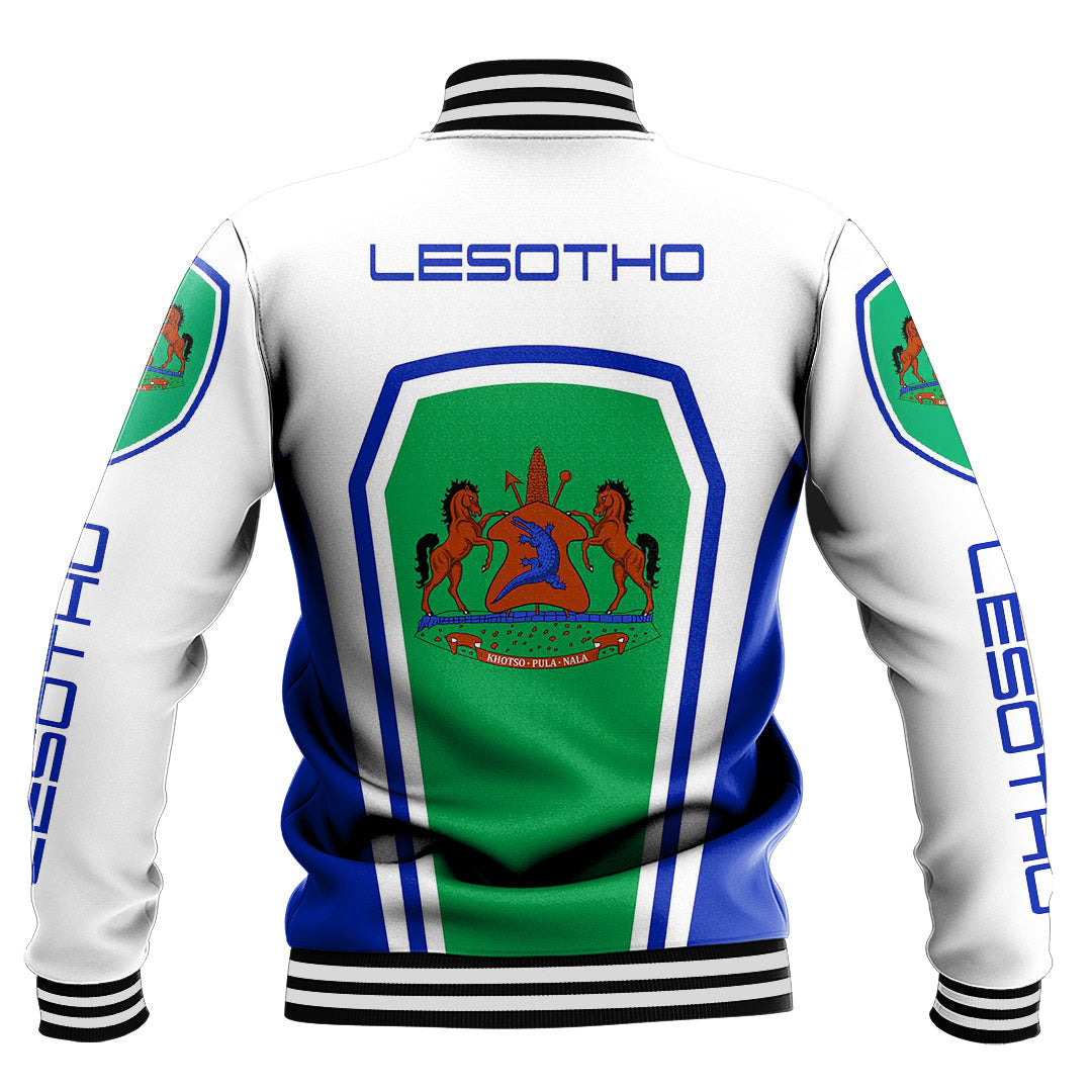 Africa Jacket - Lesotho Formula One Style Baseball Jacket