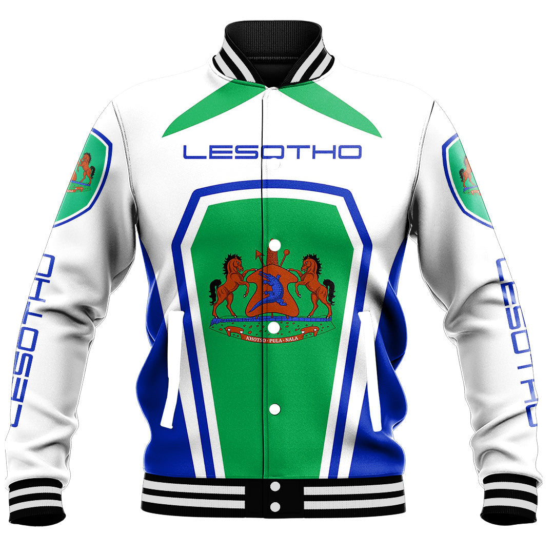 Africa Jacket - Lesotho Formula One Style Baseball Jacket