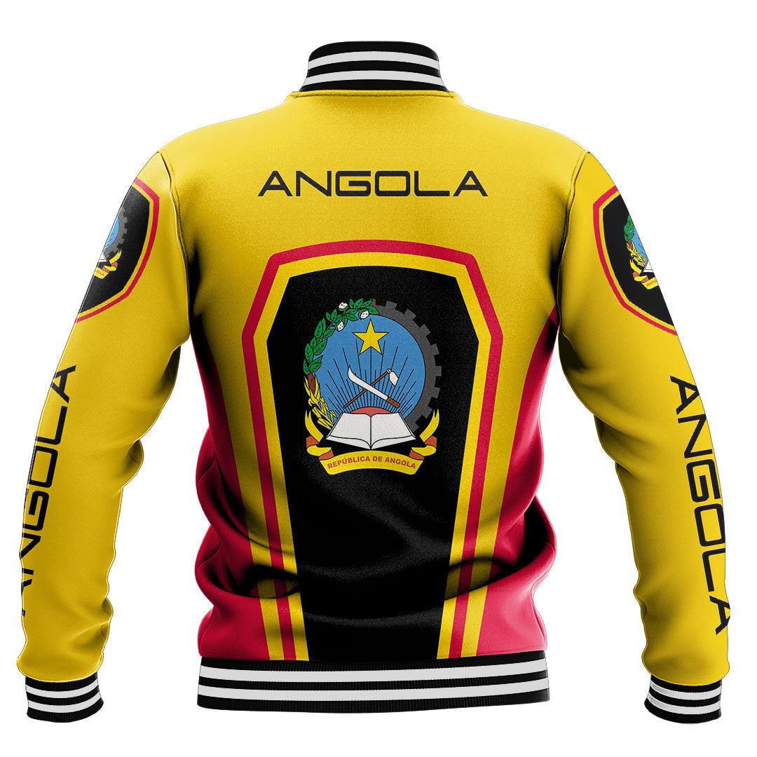 Africa Jacket - Angola Formula One Style Baseball Jacket