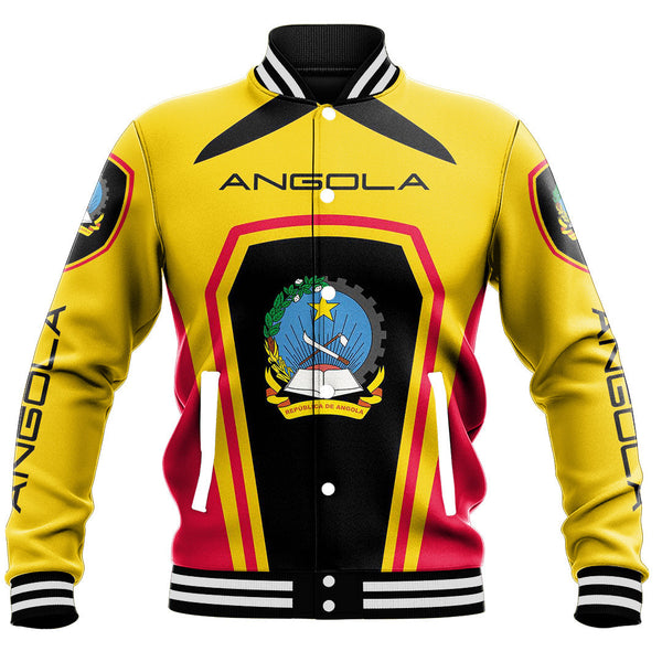 Africa Jacket - Angola Formula One Style Baseball Jacket