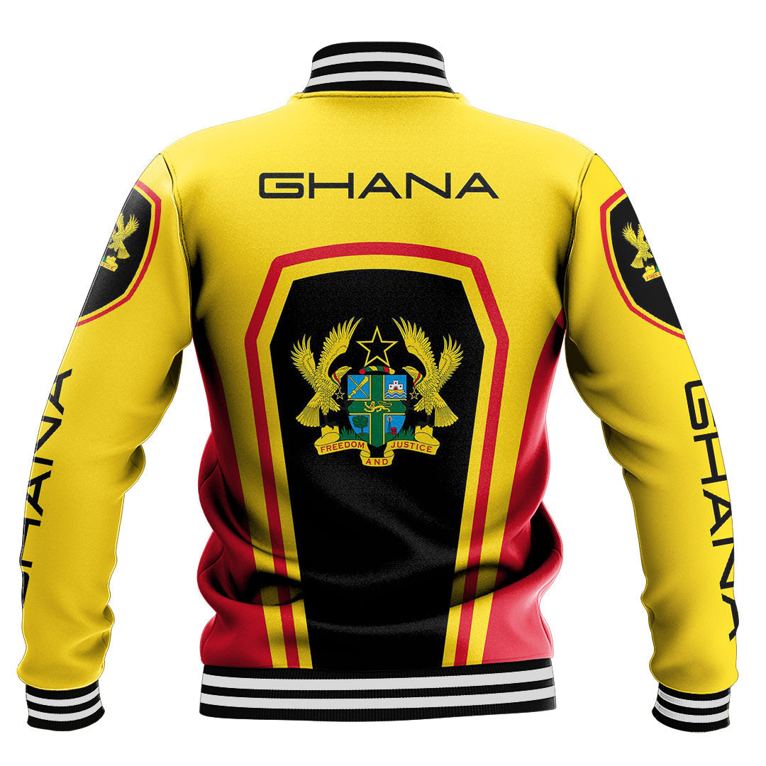 Africa Jacket - Ghana Formula One Style Baseball Jacket