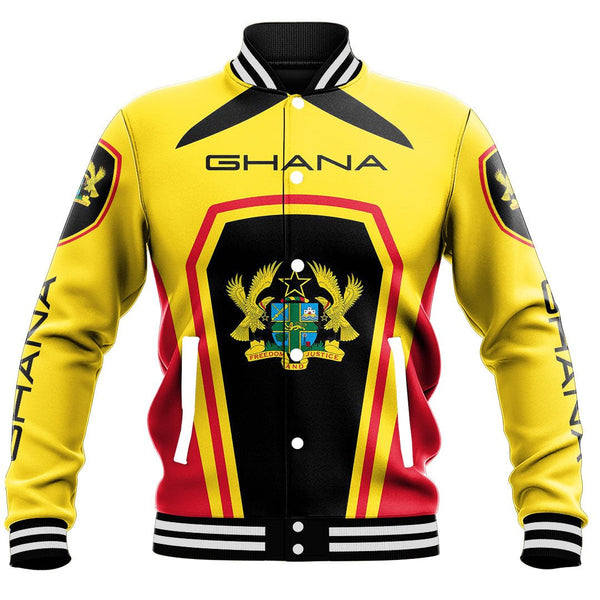 Africa Jacket - Ghana Formula One Style Baseball Jacket