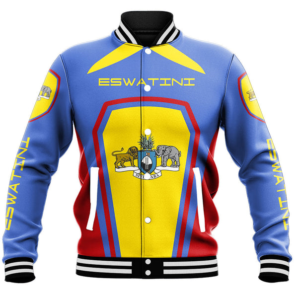 Africa Jacket - Eswatini Formula One Style Baseball Jacket