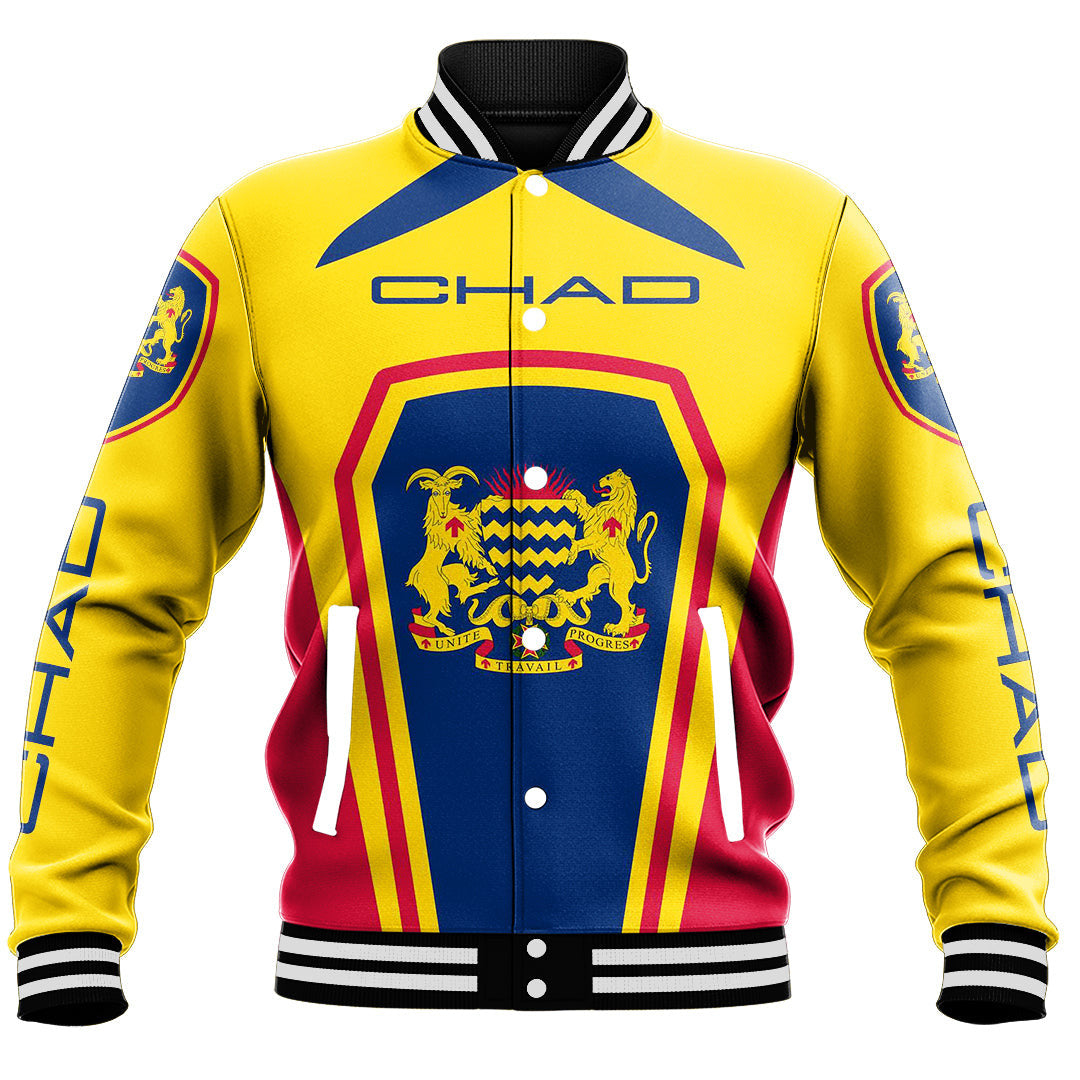 Africa Jacket - Chad Formula One Style Baseball Jacket