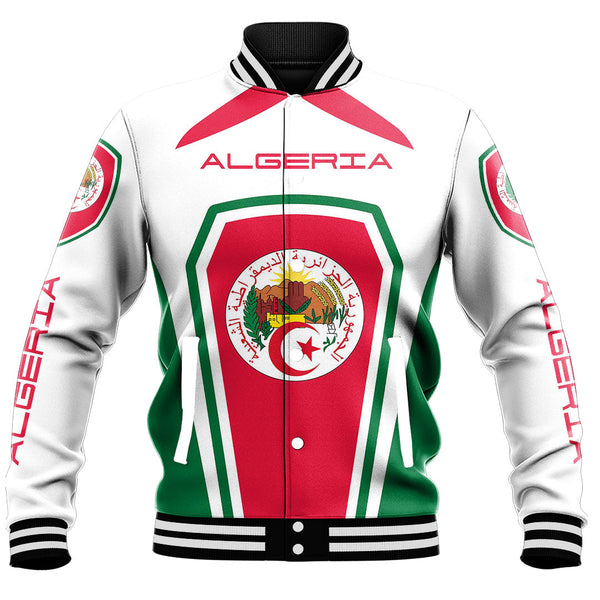 Africa Jacket - Algeria Formula One Style Baseball Jacket