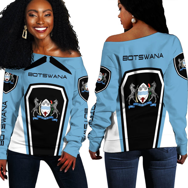 Botswana Women's Off Shoulder Sweatshirts