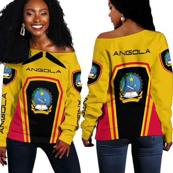 Angola Women's Off Shoulder Sweatshirts