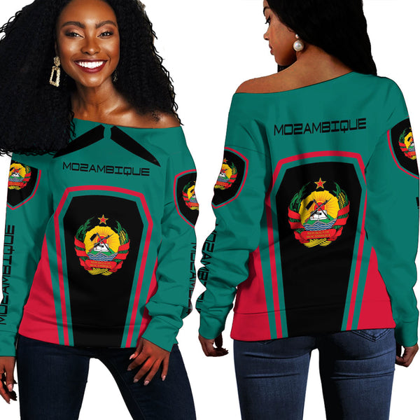 Mozambique Women's Off Shoulder Sweatshirts