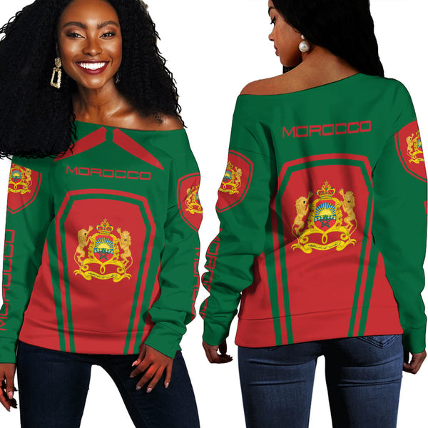 Morocco Women's Off Shoulder Sweatshirts