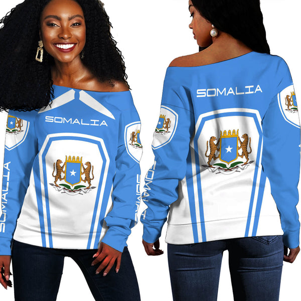 Somalia Women's Off Shoulder Sweatshirts