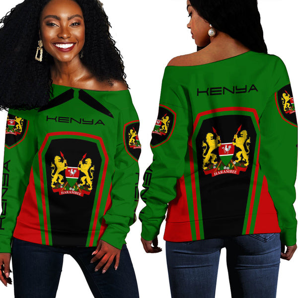 Kenya Women's Off Shoulder Sweatshirts