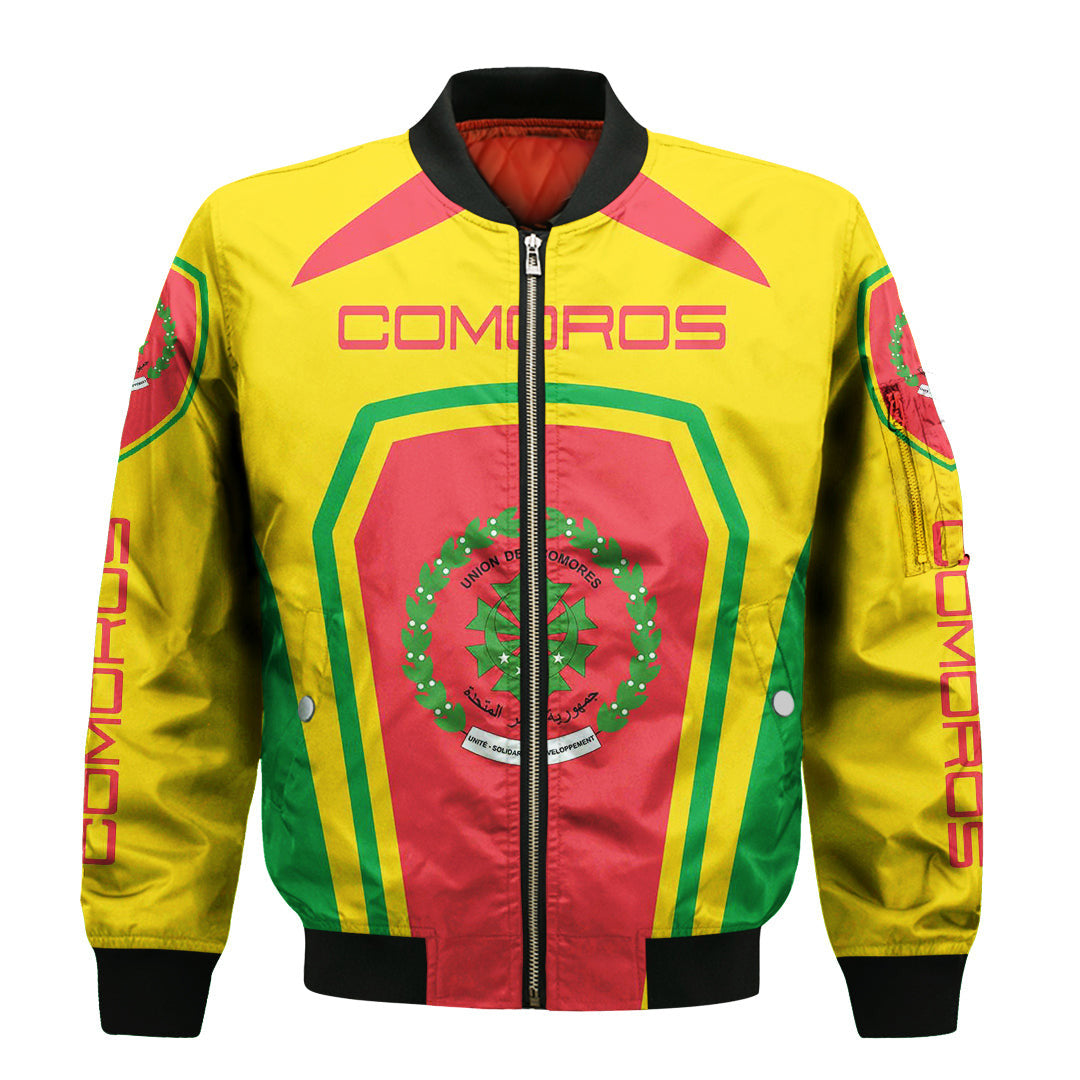 Comoros Formula One Zip Bomber jacket