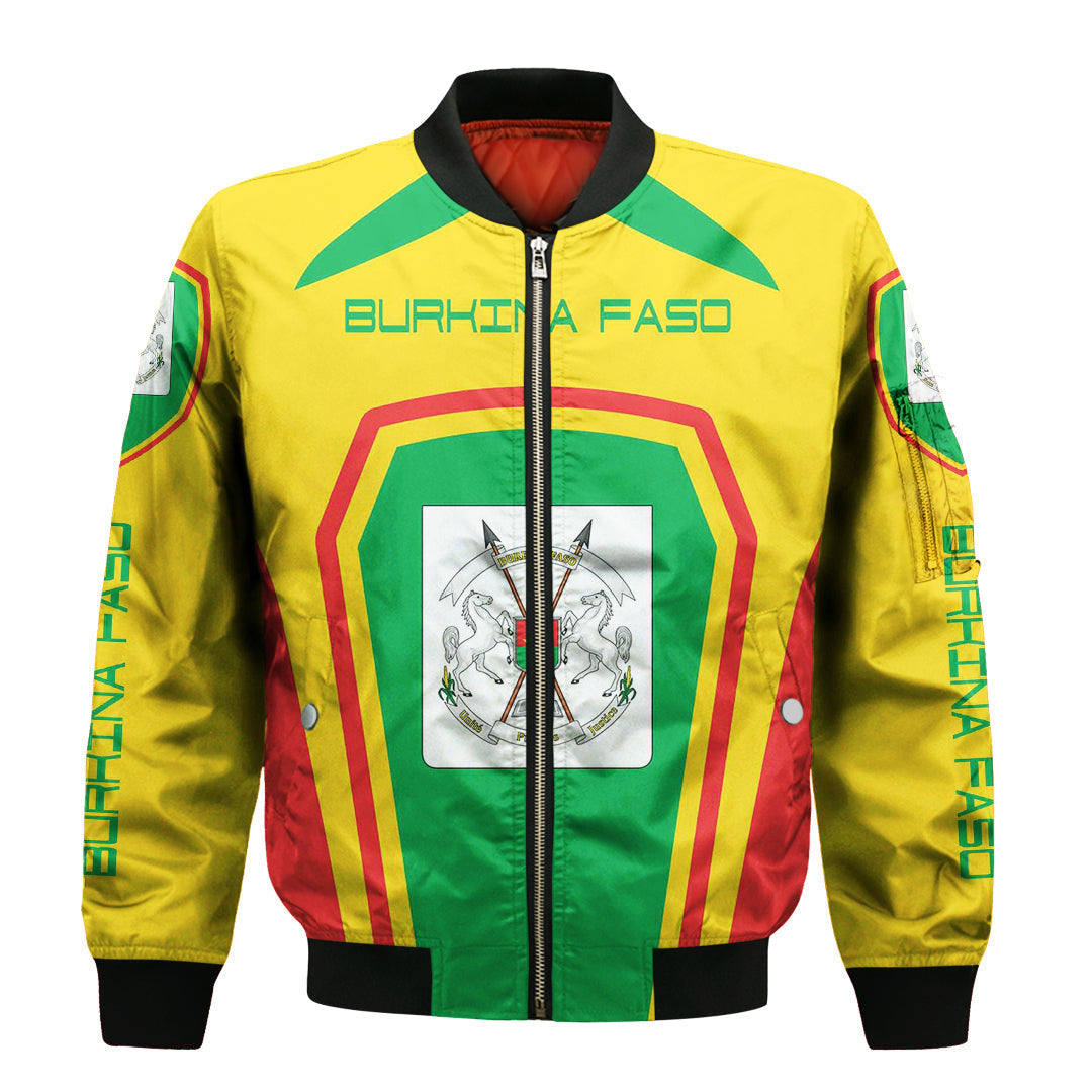 Burkina Faso Formula One Zip Bomber jacket