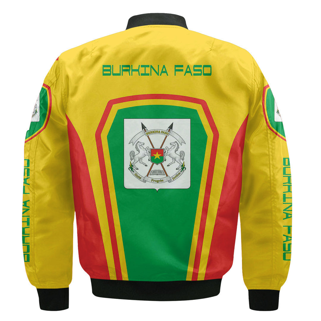 Burkina Faso Formula One Zip Bomber jacket