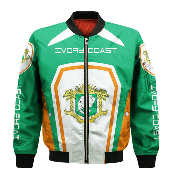 Ivory Coast Formula One Zip Bomber jacket