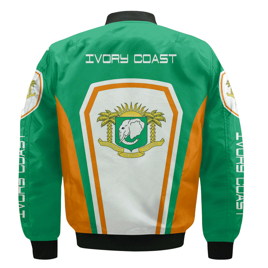 Ivory Coast Formula One Zip Bomber jacket