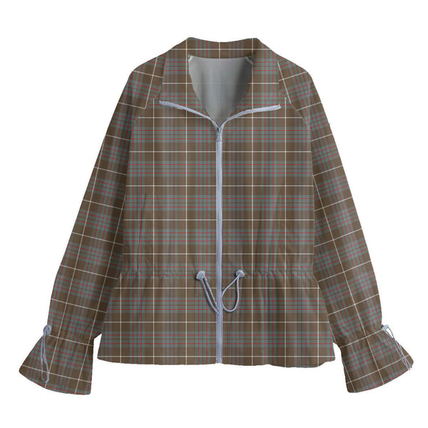 MacIntyre Hunting Weathered Tartan Plaid Lapel Collar Jacket Waist Elastic