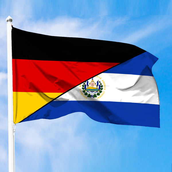 El Salvador Flag With Germany Flag