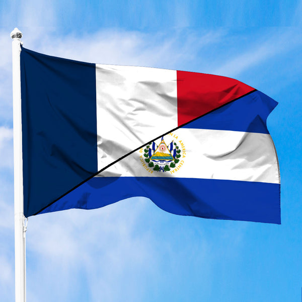 El Salvador Flag With France Flag