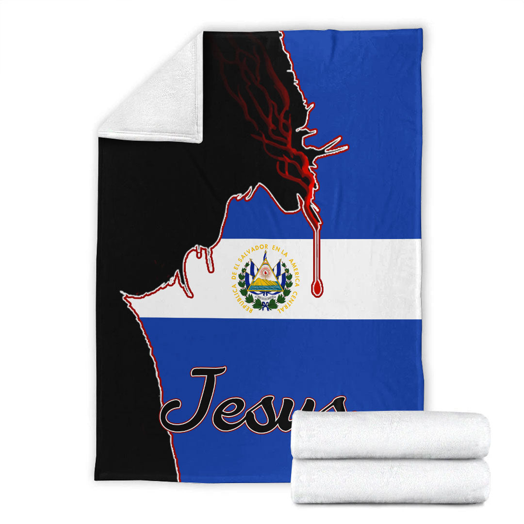 El Salvador Jesus Premium Blanket