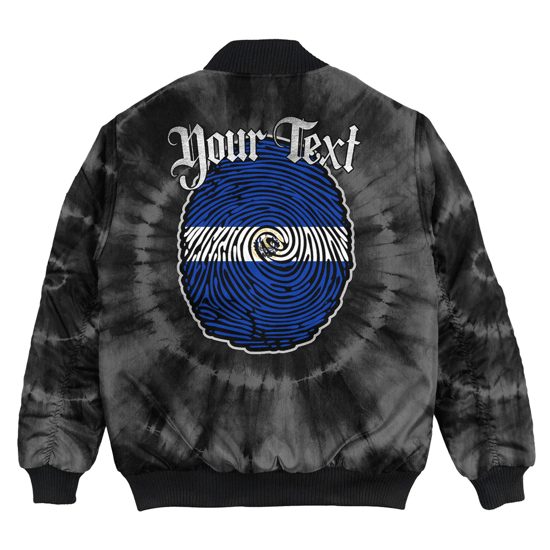 El Salvador Bomber Jacket It'S In My Dna Tie Dye Style