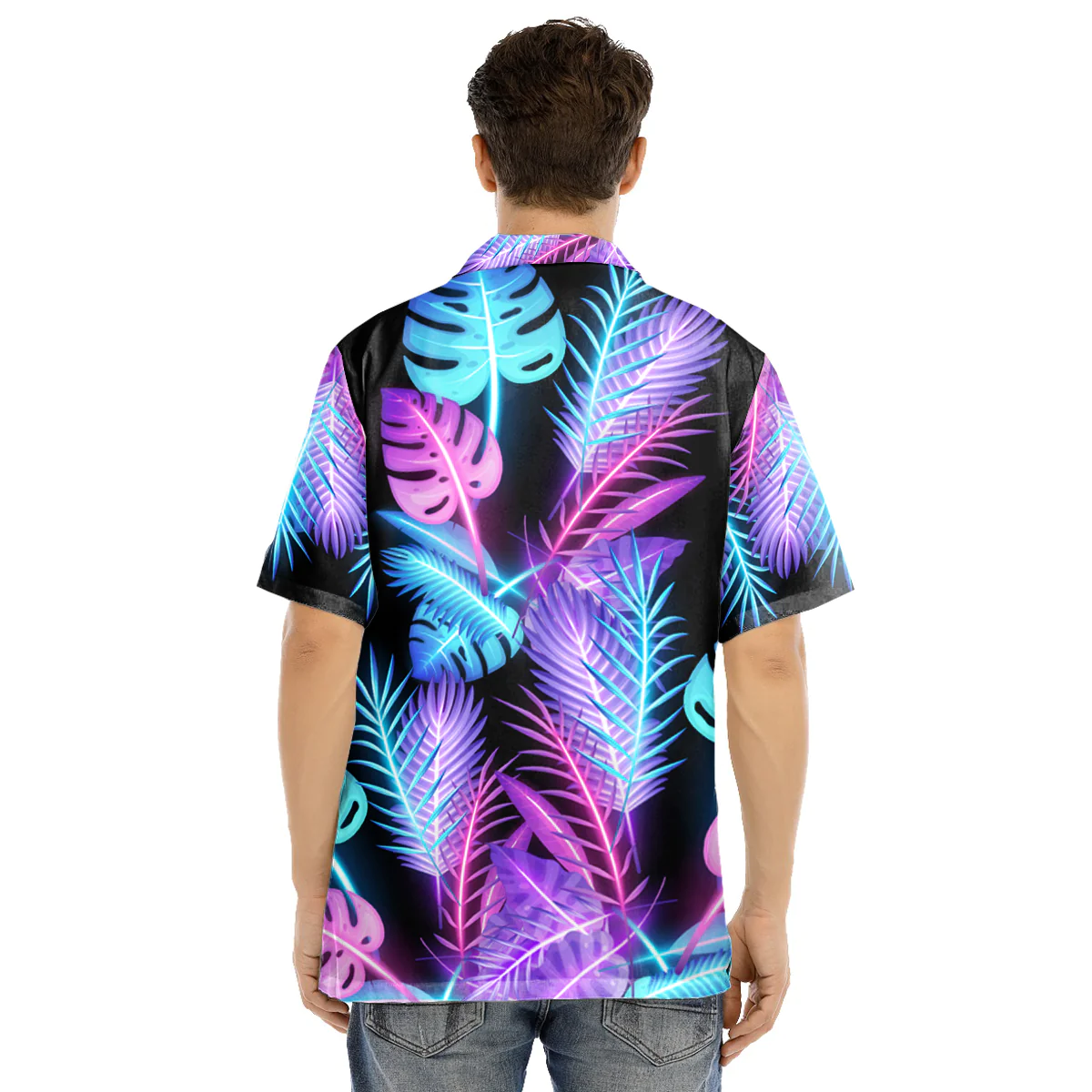 El Salvador Tropical Neon Hawaiian Shirt